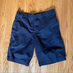 Brown Flat Front Shorts